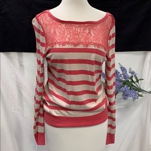 LC Lauren Conrad Striped Light Weight Sweater